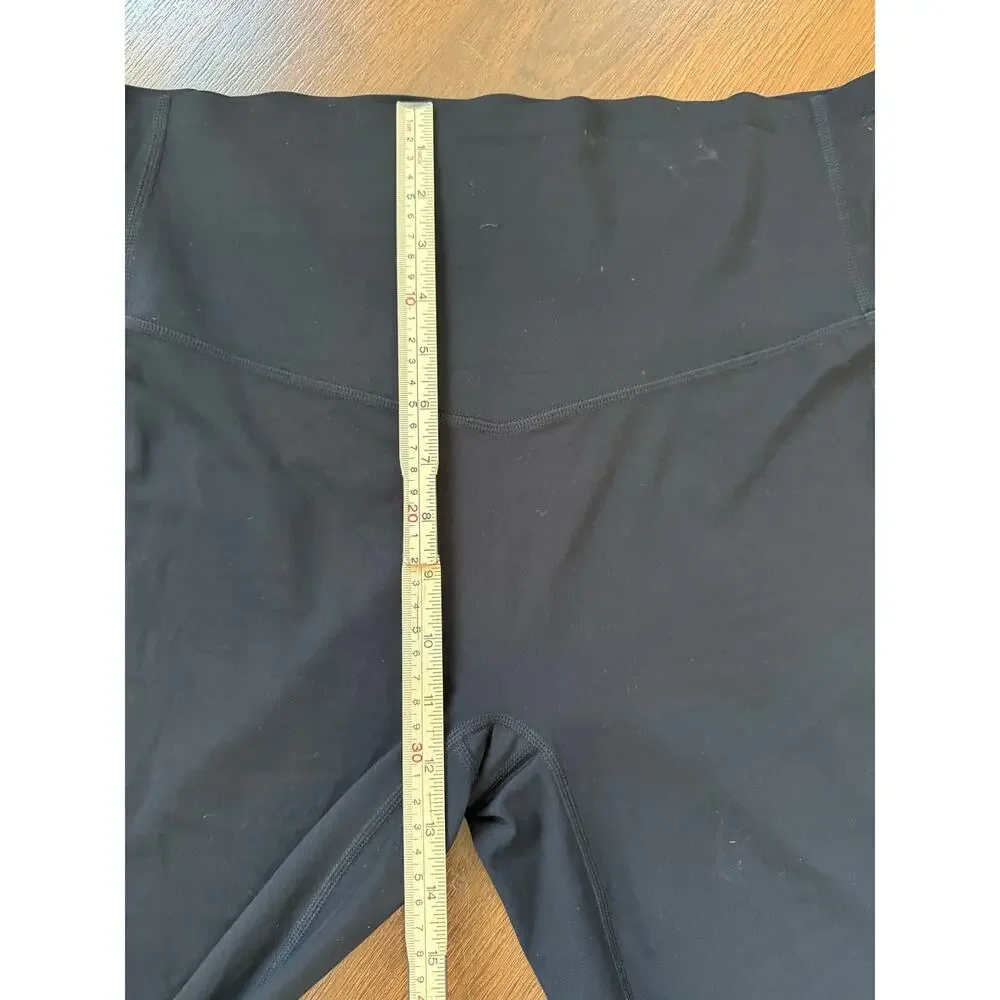 Halara High Rise 7/8 Leggings Black Sz XL Pockets Active Athleisure Workout Yoga